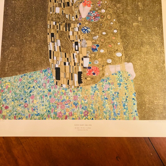 Print of the famous painting “The Kiss”by Austrian artist Gustav Klimt - Picture 10 of 11